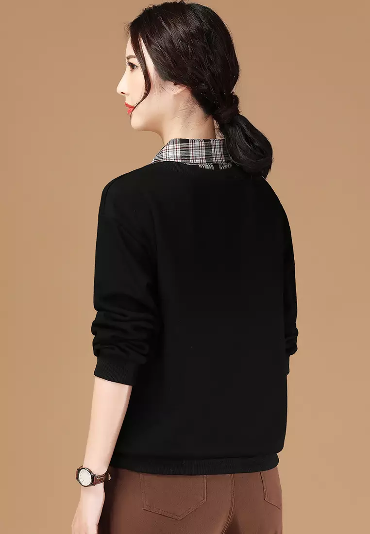 Warm sales black sweater