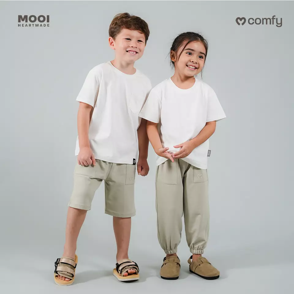 Mooi Celana Jogger Anak Comfy Jogger Pants Kids - Dark Grey