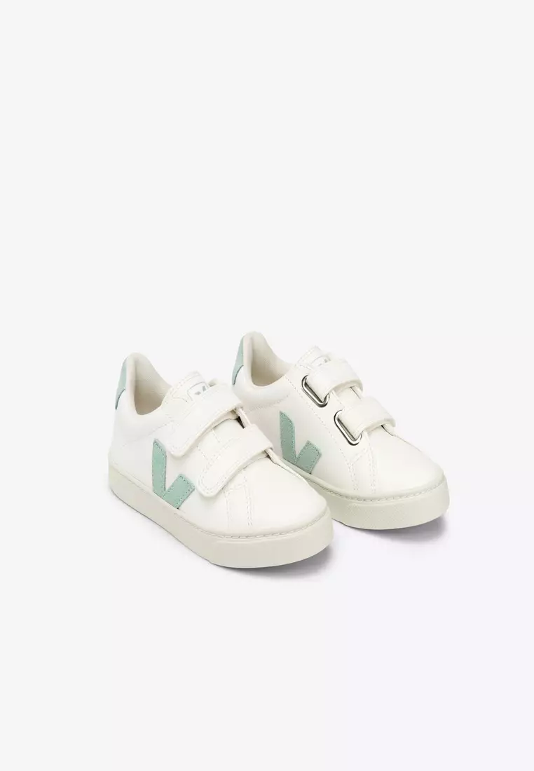 Esplar Chromefree Leather White Matcha Sneakers