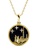 Her Jewellery black Caesar Pendant (Black) - Made with premium grade crystals from Austria 9B163ACA95D4D9GS_1