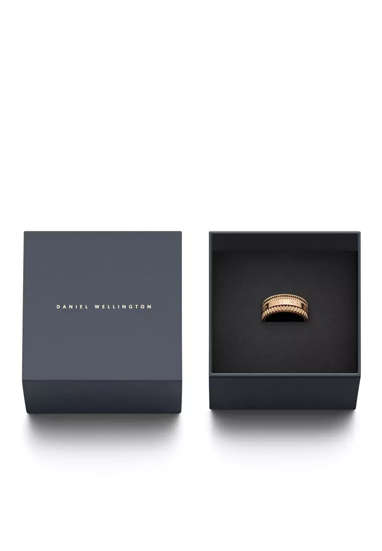 Elevation Ring Rose Gold 丹尼爾惠靈頓 - Unisex Ring - Couple Rings 情侣戒指 - 不鏽鋼 Stainless steel Enamel Ring for Women and Men