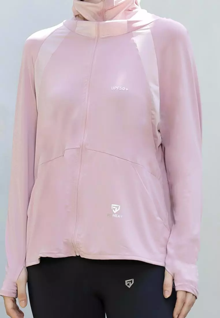 Fitwear - Jaket Olahraga Wanita DRYFIT OVERSIZE ELIZABETH UV FRONT POCKET - DUSTY PINK