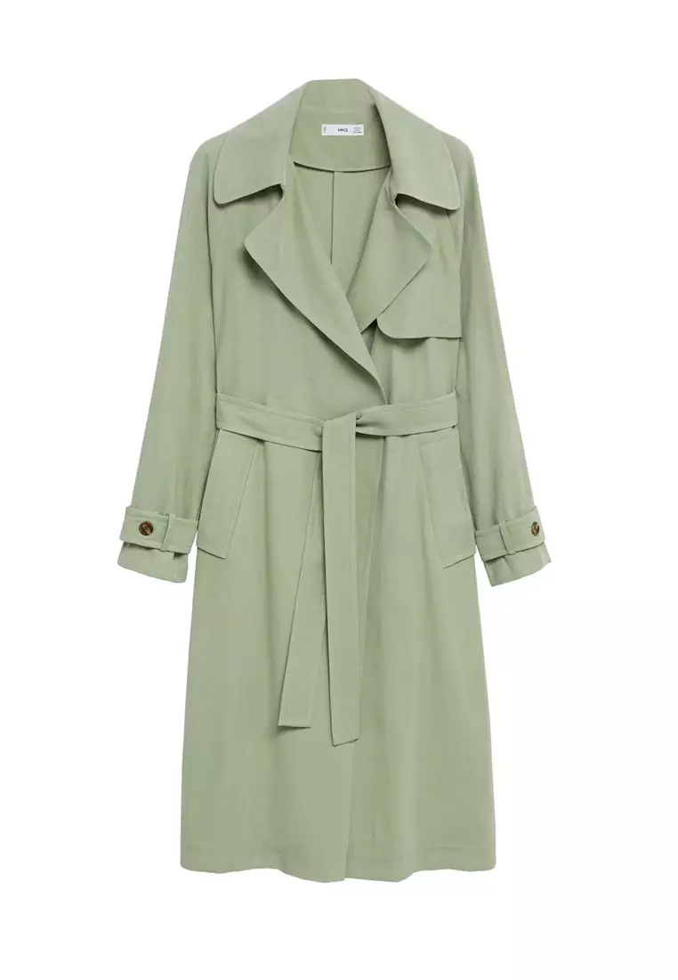 Belt Flowy Trench Coat