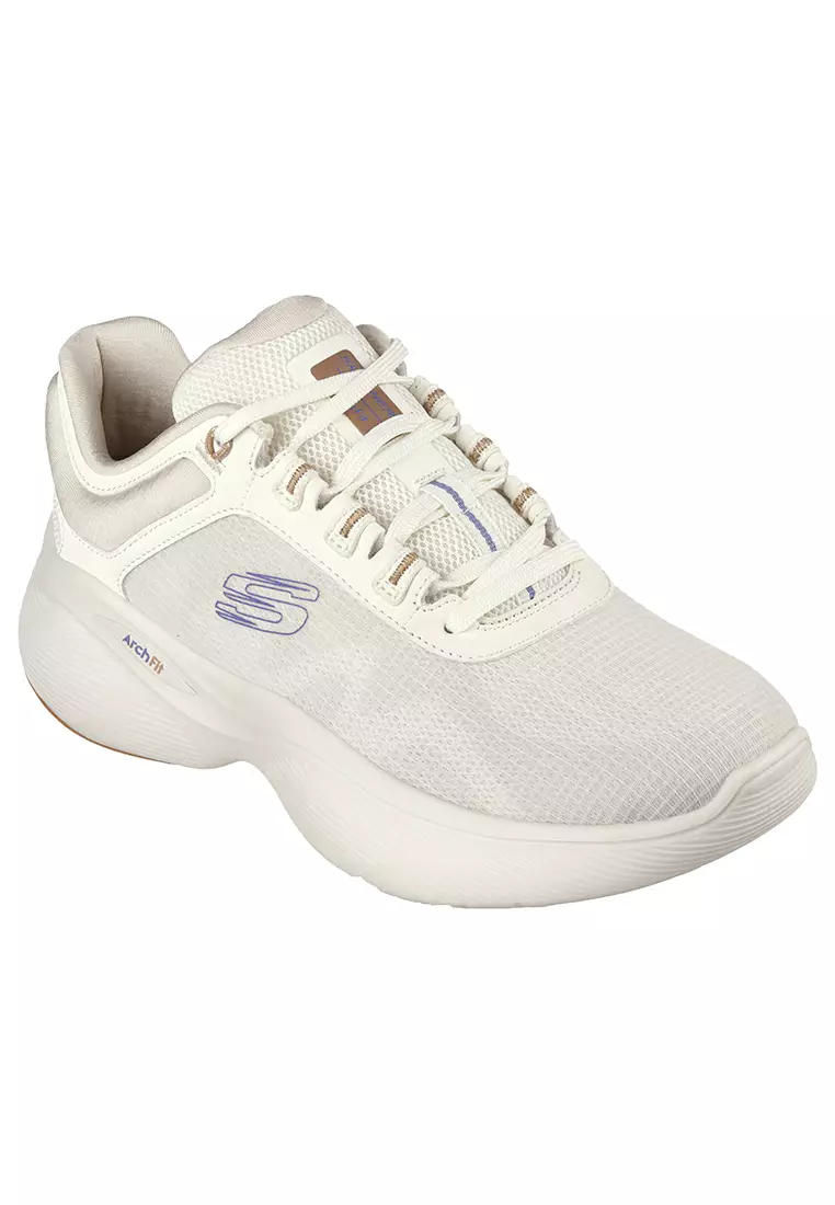 Wide Fit Skechers Arch Fit Womens White Shoes Skechers Dames Wide