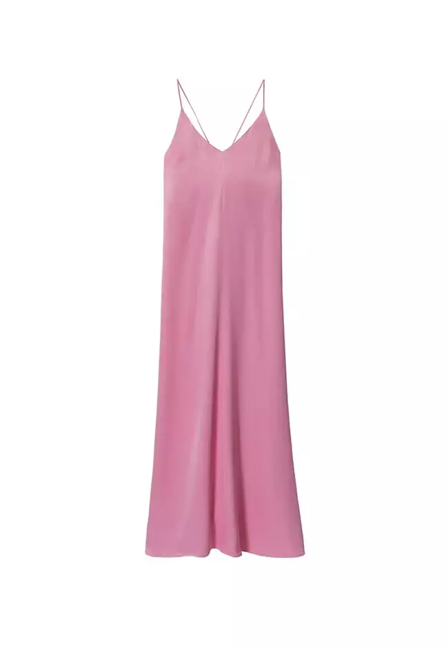 Back Detail Satin Dress