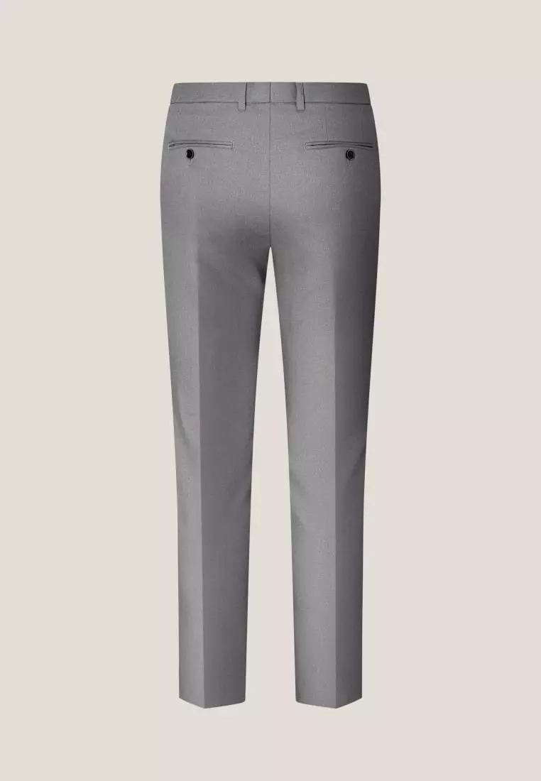 G2000 Teflon Smart Fit Twill Suit Pants with Elastic Waist Band