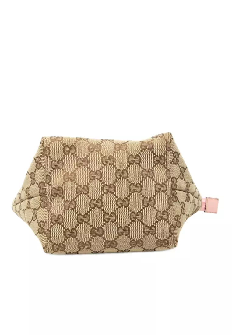Pre-Loved Gucci Childrens Mini Gg Canvas Web Handbag