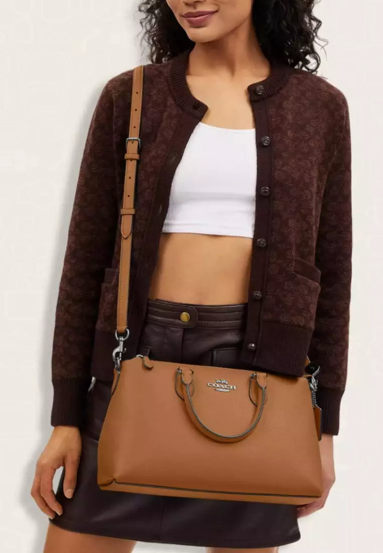 Coach Georgia Satchel Bag Light Saddle