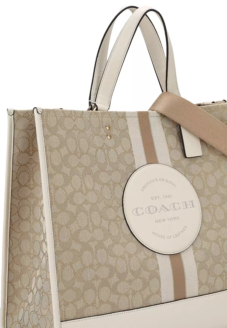 COACH® Outlet  Dempsey Tote 40 In Signature Jacquard With Patch