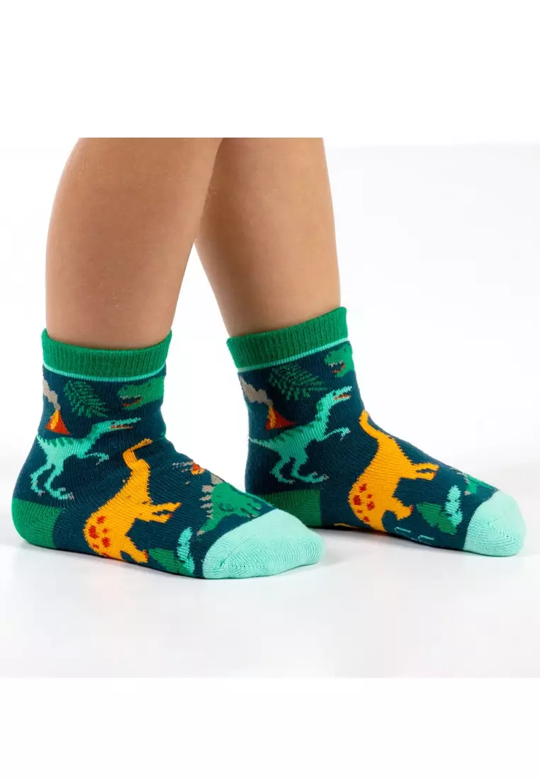 Toddler Socks Multi Dino Large