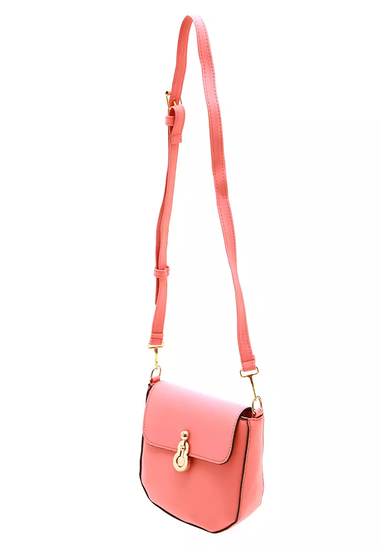 Rebicca Slingbags Premium Zipper Closure Bag Women - Peach