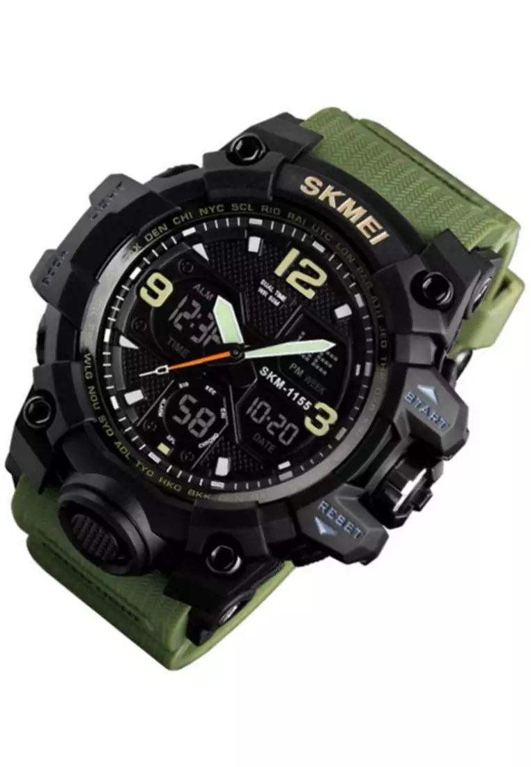 Jam Tangan Casual Analog Digital Pria Many Function Waterproof Strap Tali Material Rubber YY11 ORIGINAL