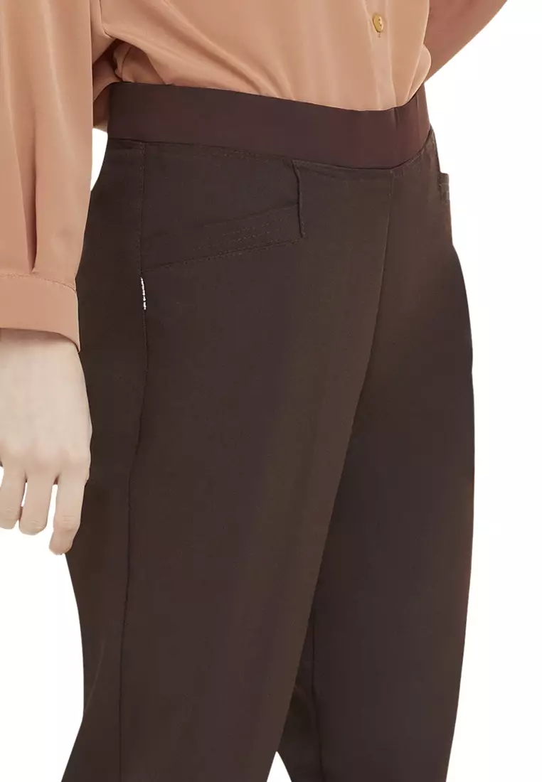 Celana Panjang Long Pants Bawahan Wanita Quality Premium - Brown
