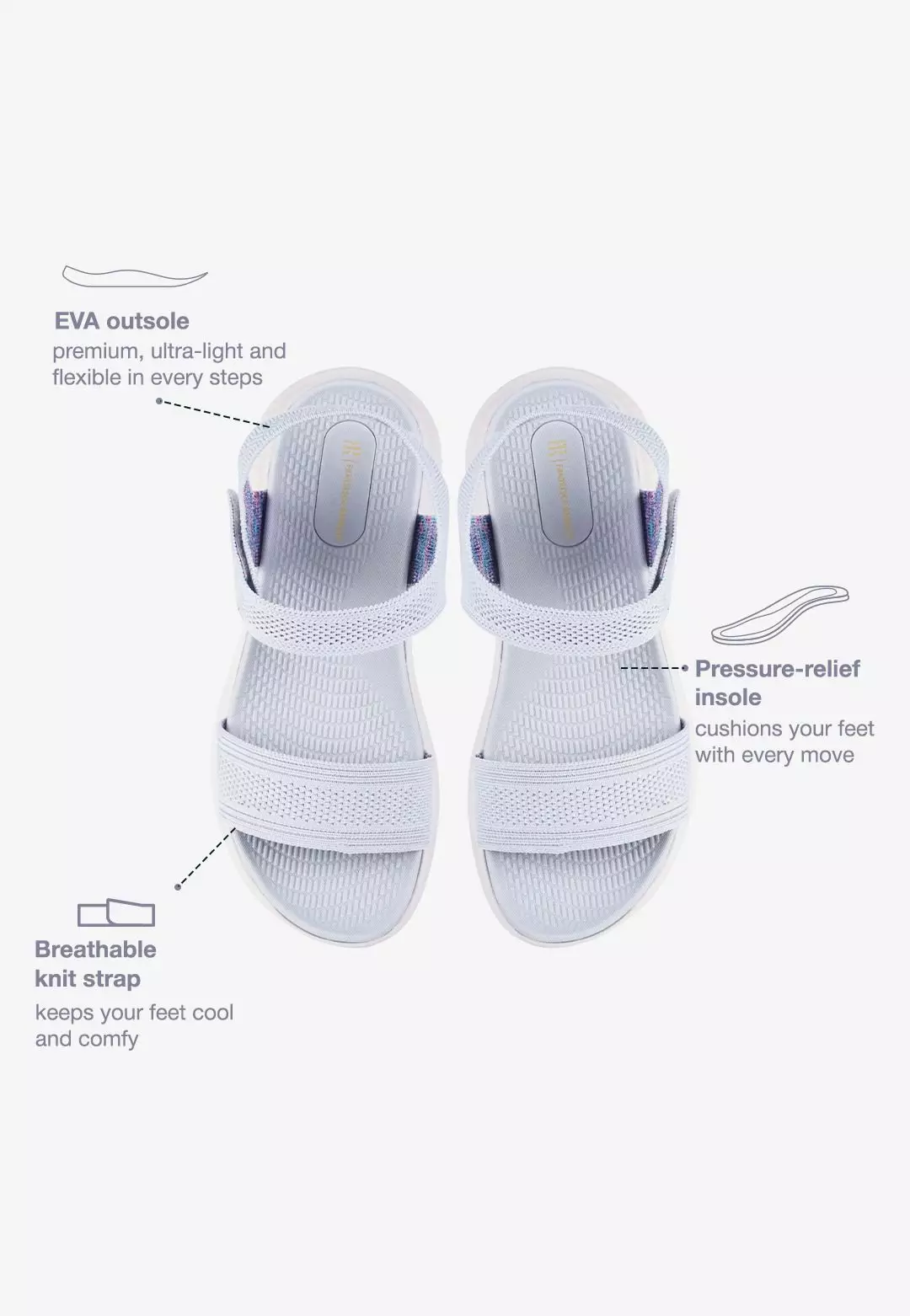 Sepatu Sandal Wanita Knit L.Chasca 02