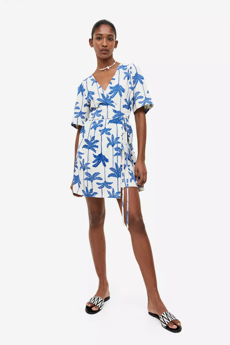 H&m floral outlet wrap dress