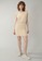 PIMKIE beige Shoulder Pad Shift Dress 3BC86AA2791748GS_4