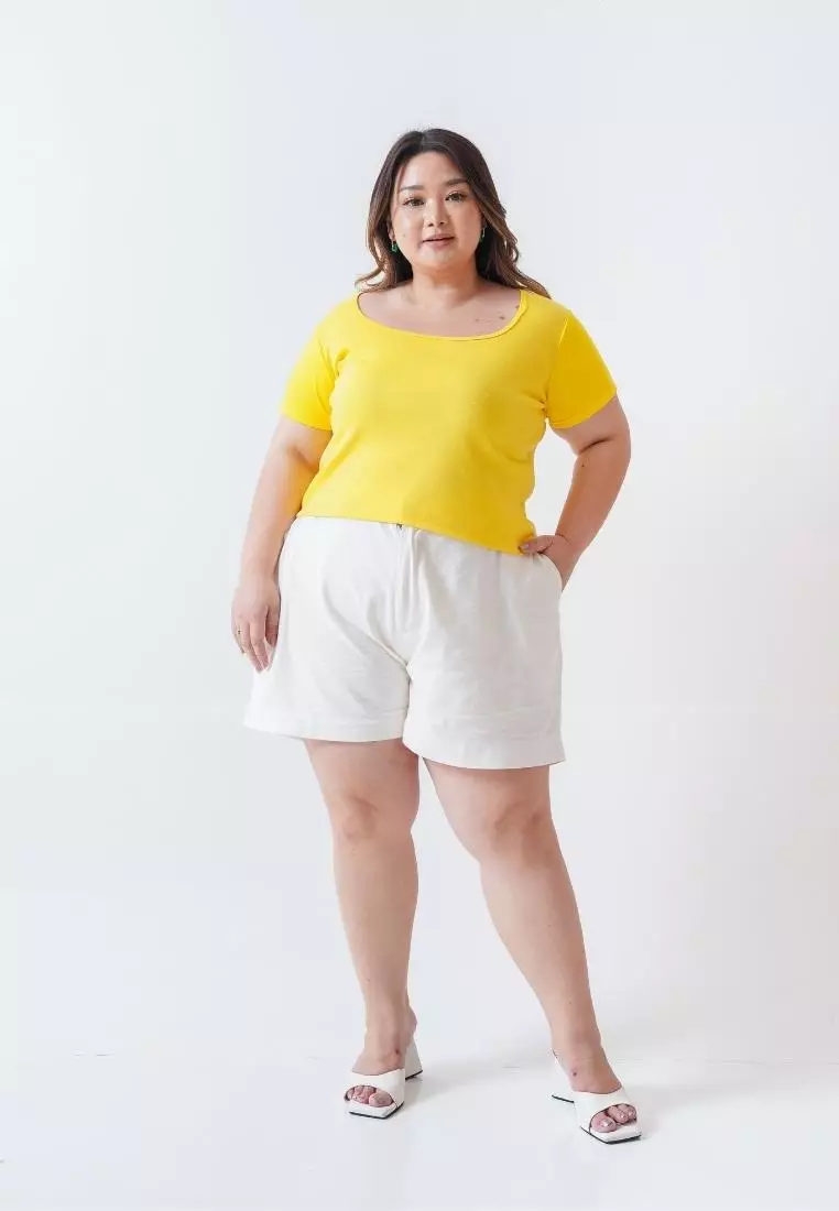 plus size marcia crop top sunny