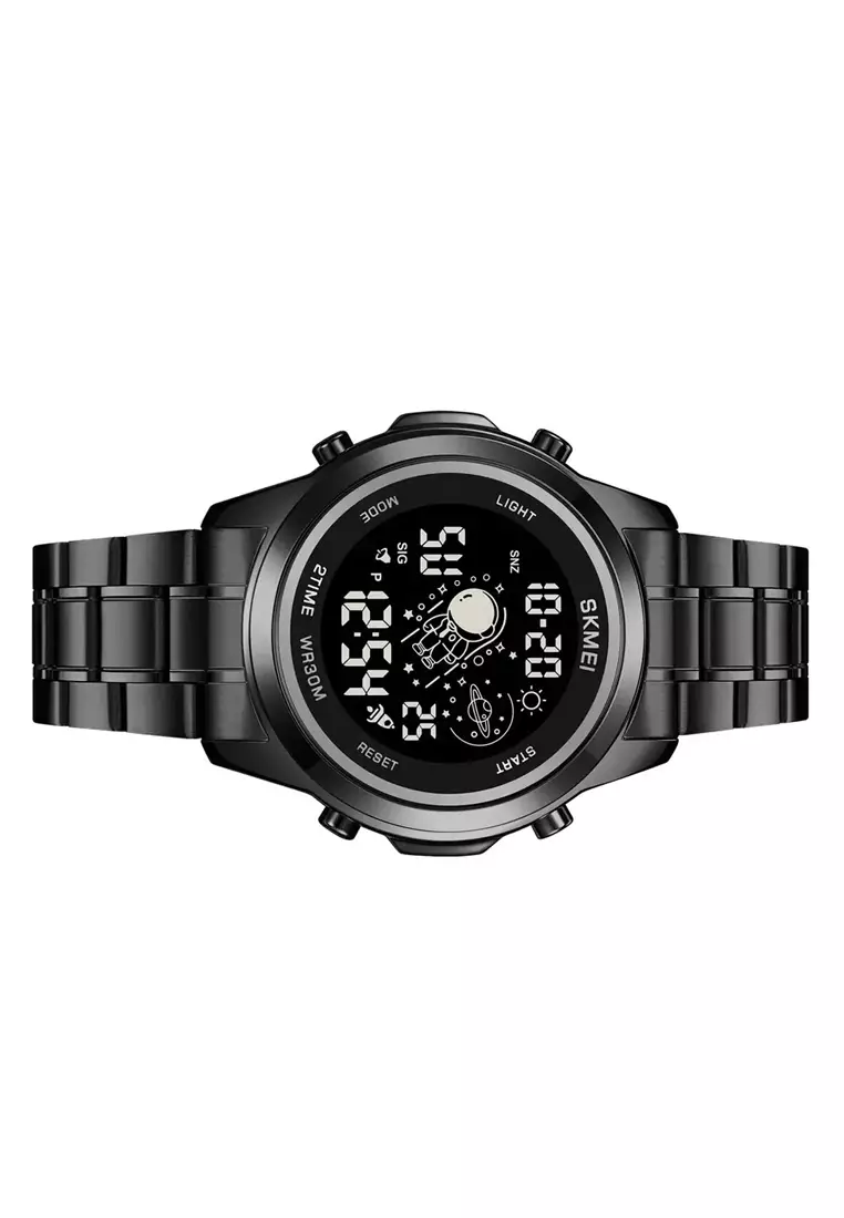 Jam Tangan Digital Pria 2Time Material Stainless Steel Waterproof ORIGINAL