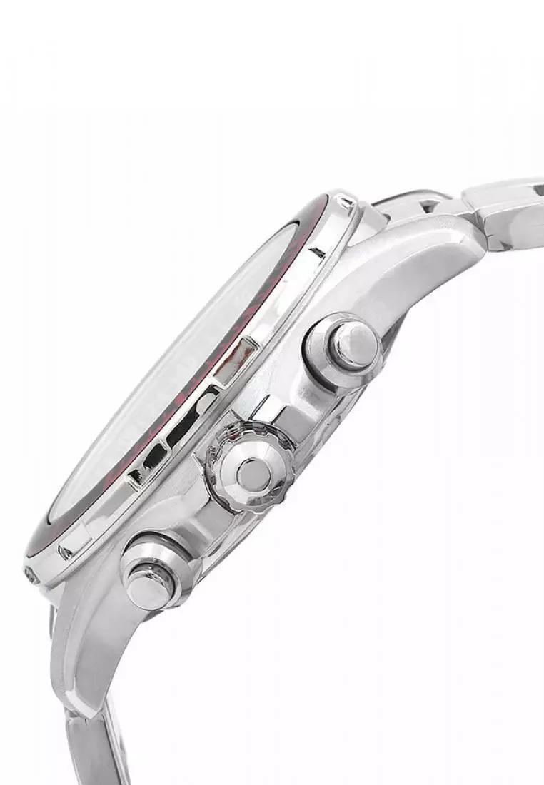 Jam Tangan Pria Seiko Chronograph Original Garansi Resmi Strap Stainless Steel Silver SNN247 SNN247P1 Silver