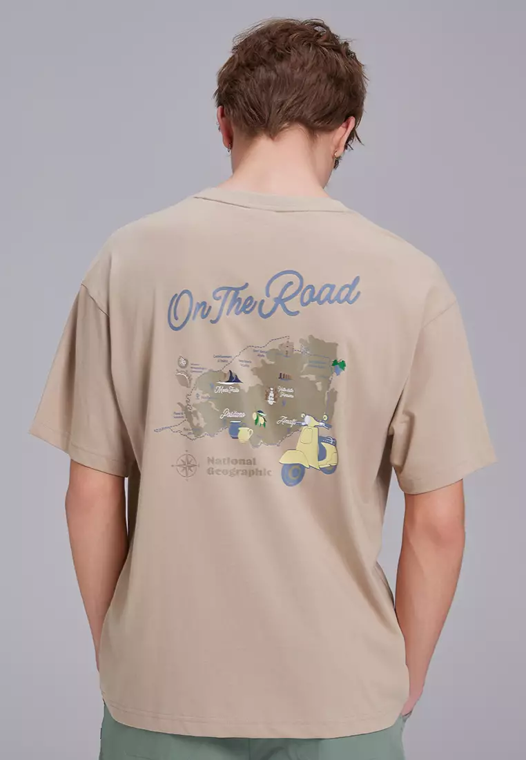 [NG] REGEN ASKIN UNI ON THE ROAD GRAPHIC T-SHIRT ★大人気★ National Geographic Unisex REGEN ASKIN On The Road Graphic