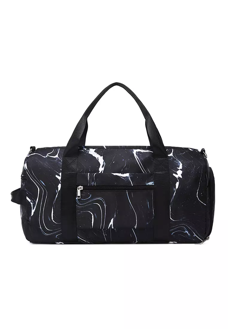 Stowable Duffel Bag With Shoes Compartment