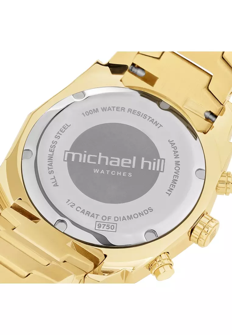 Buy Michael Hill Men's Solar Chronograph Watch with 0.50 Carat TW of