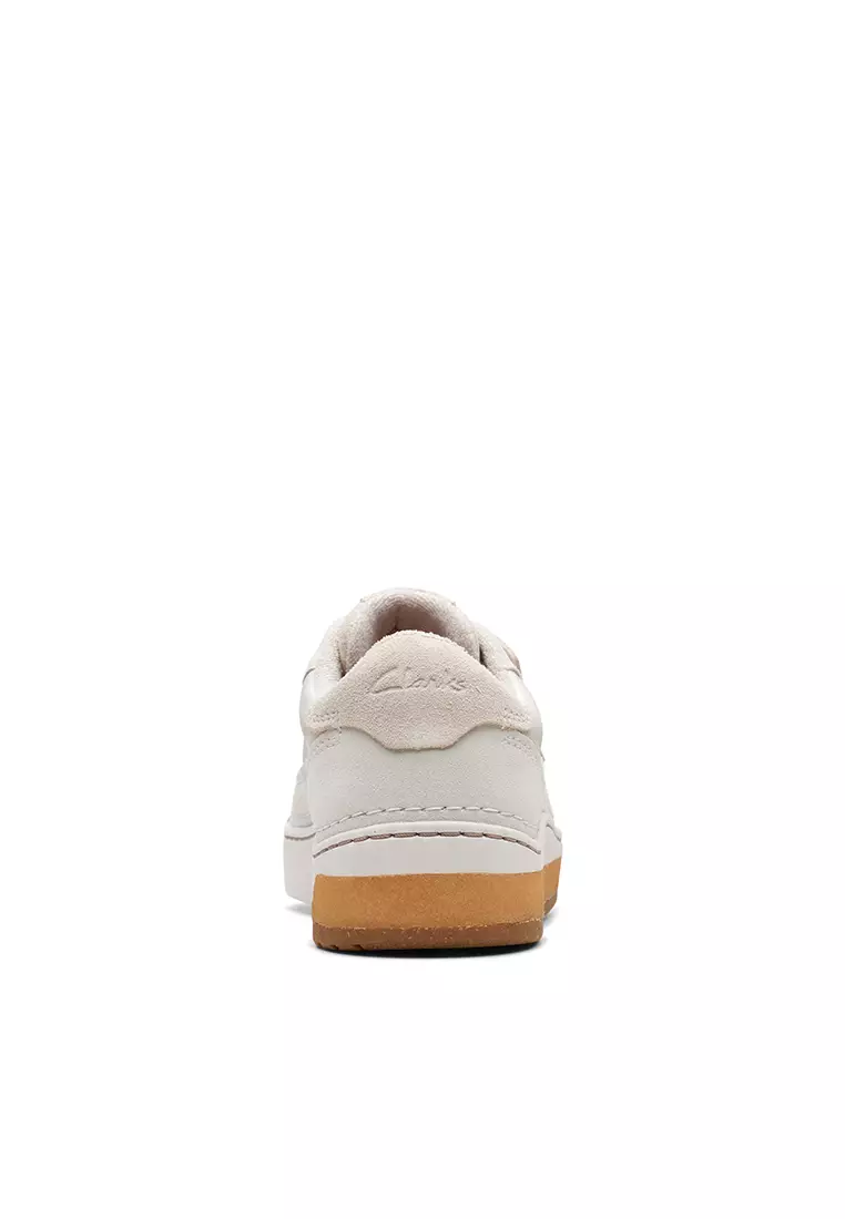 Buy Clarks Craft Court Lace Trainers White Combi 2024 Online ZALORA