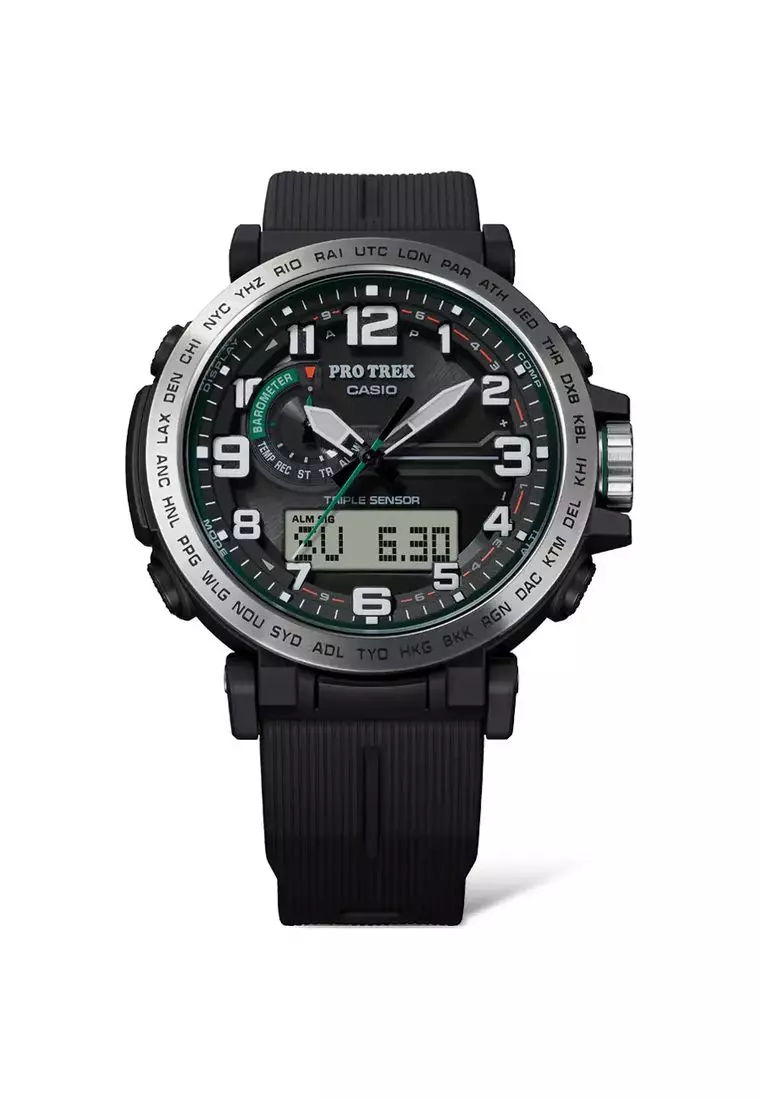 Casio pro trek black analog online