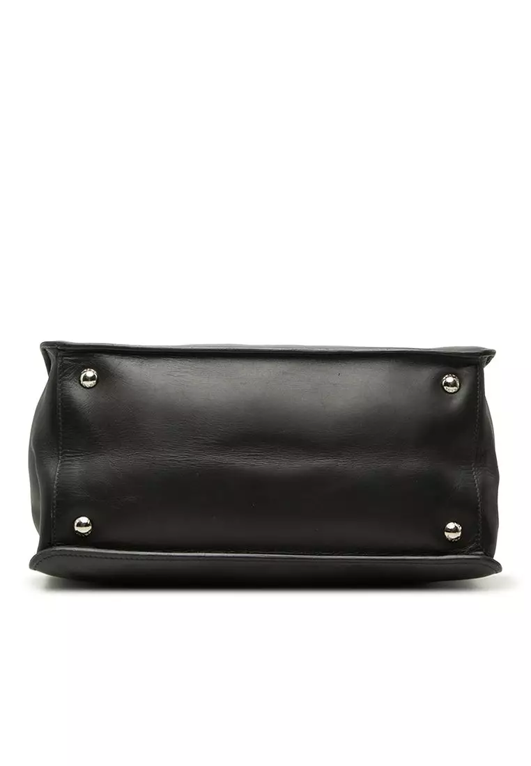 Pre-Loved Prada City Calf Twin Pocket Satchel