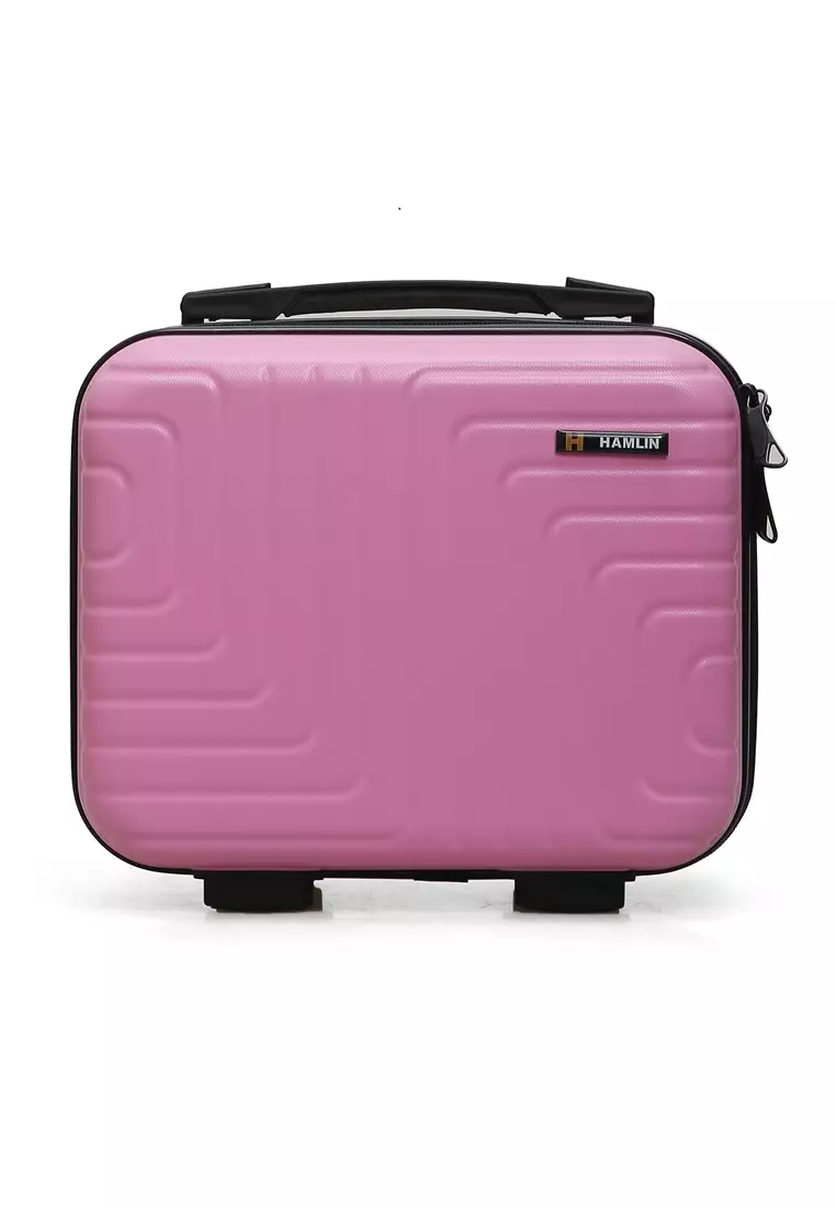 Alister Koper Cabin Hardcase Size 12 Inch Make Up Beauty Case Wanita Material ABS ORIGINAL Pink