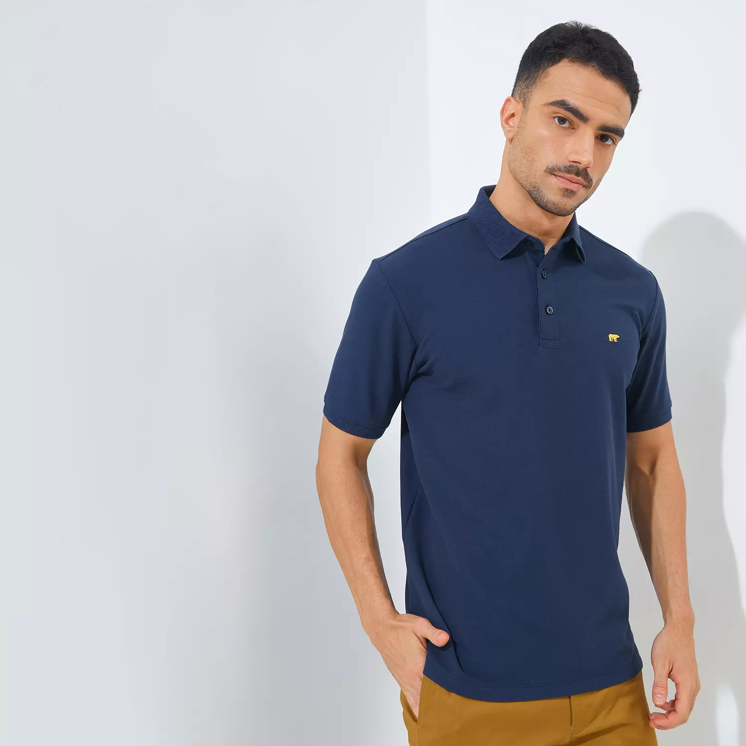 Jack Nicklaus Ralph Polo Shirt Pria Regular Fit Navy Colour Navy