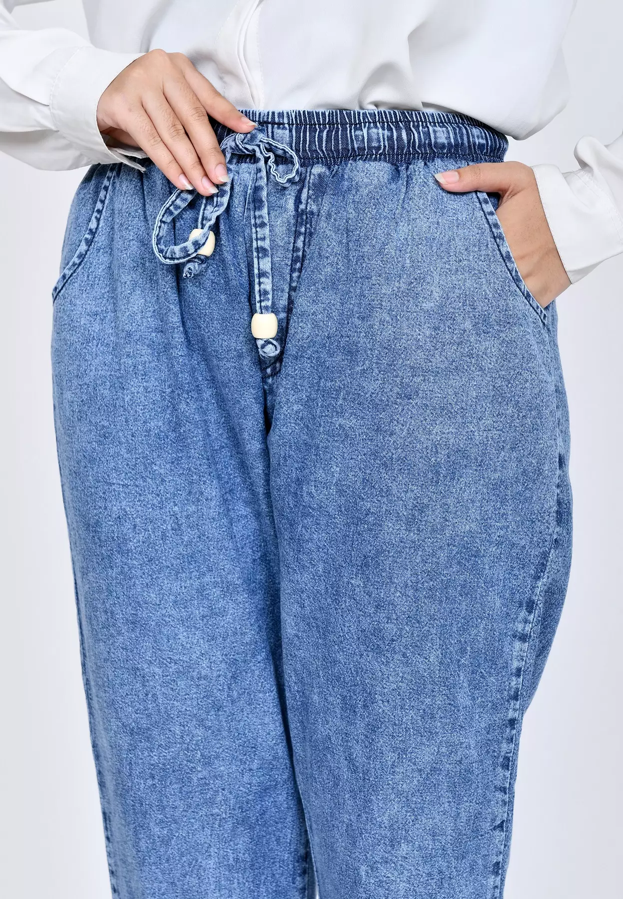 Denim Daily Pants - Snow Blue