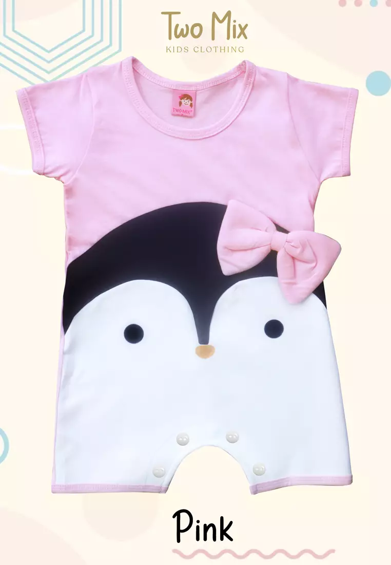 Two Mix - Baju Bayi Lucu Pinguin - Jumper Bayi Laki / Perempuan Katun 4303