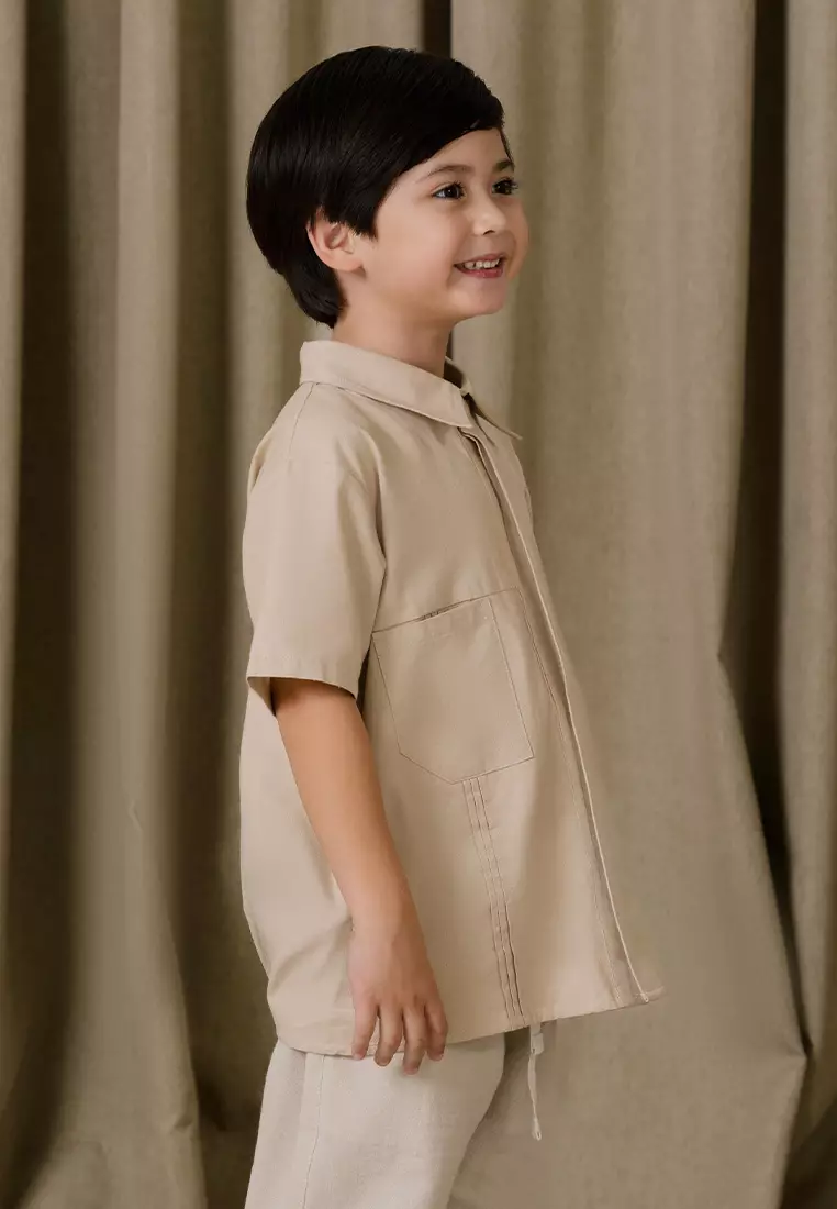 Jenna and Kaia - Velkerie Top Butter Cream - Baju Anak Laki-laki