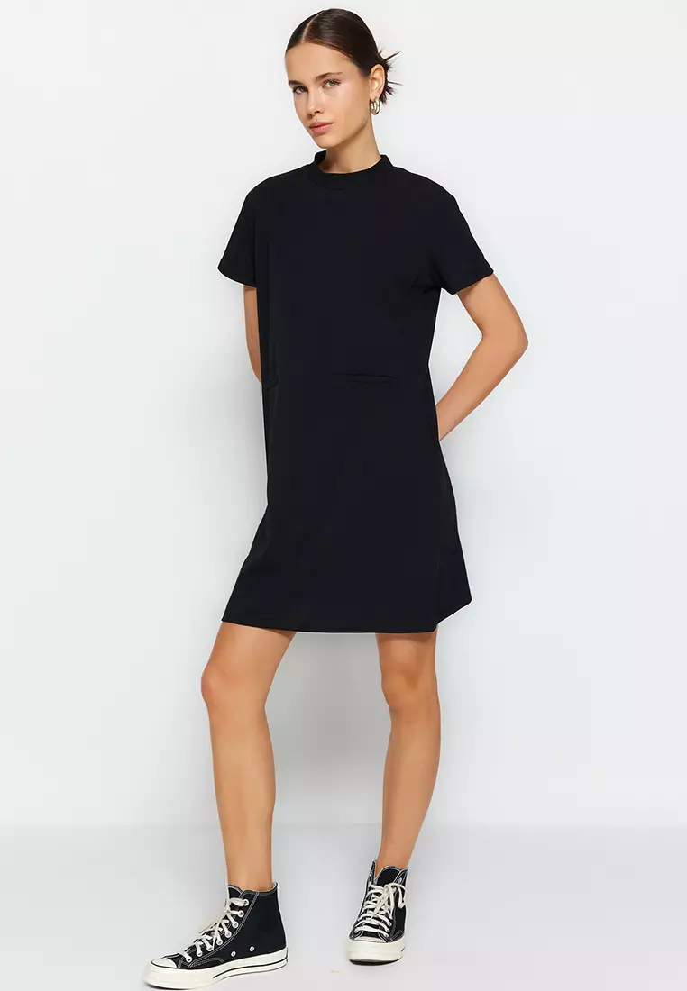 Pocket Detailed Midi Dress
