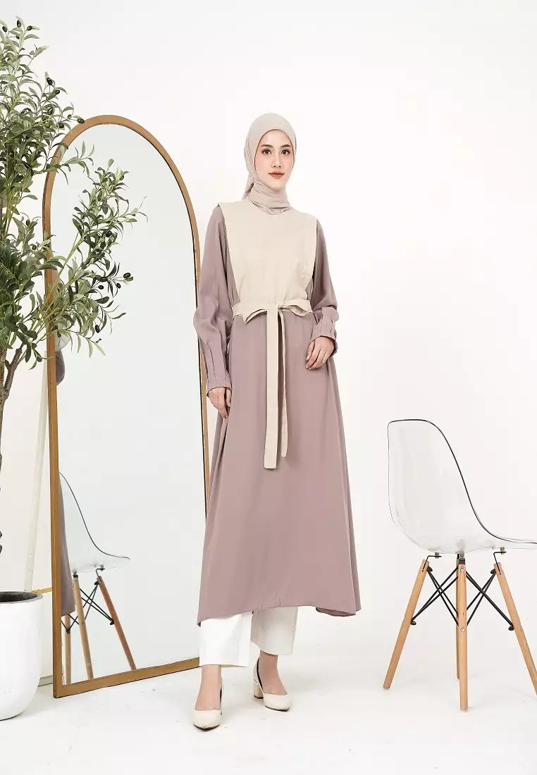 Zanaya Midi Dress Light Brown