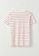 LC WAIKIKI orange V Neck Striped Cotton T-Shirt 94AFFAA78B6177GS_6