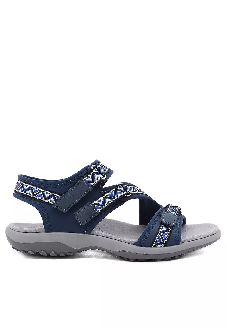 Discount on Twenty Eight Shoes  shoes - SKU: Printed Velcro Strappy Sandals Alm6357-2