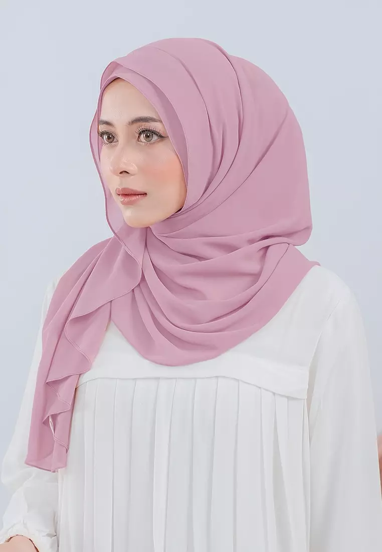 HIJAB INSTAN LUBNA - PURPLISH PINK
