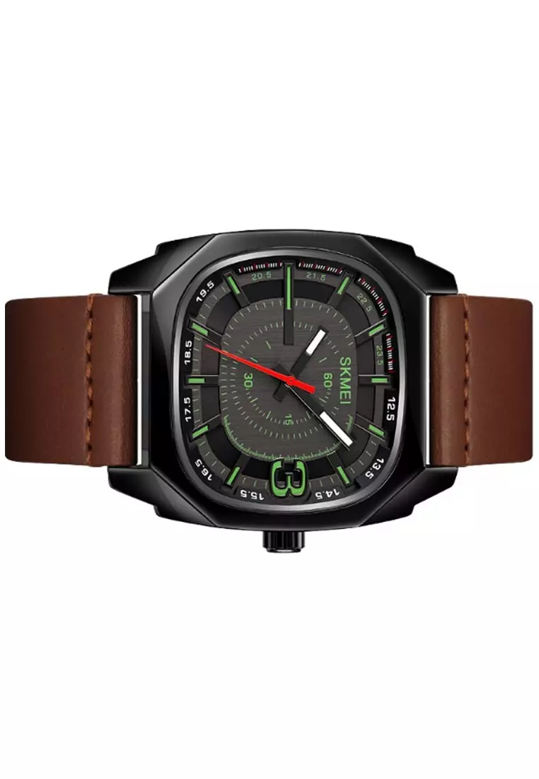 Jam Tangan Analog Pria Waterproof Strap Tali Material PU Leather GN69 ORIGINAL