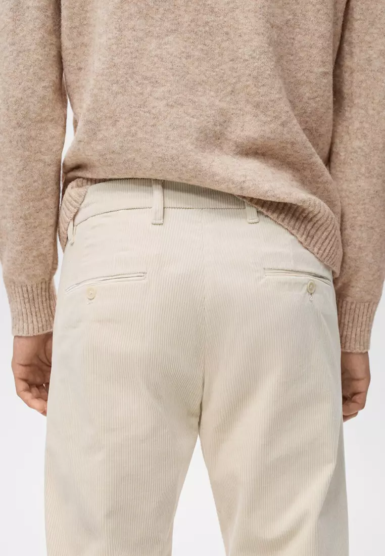 Corduroy Slim-Fit Trousers