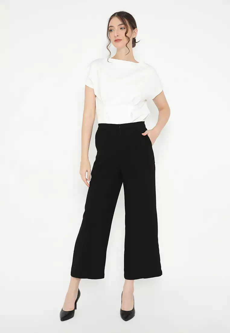 Long Cullote Trendy Look In Black By Brilliant Girl Warna HITAM