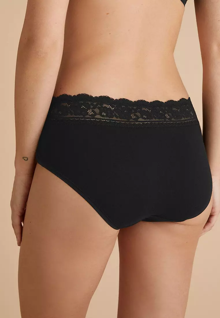 Marks & Spencer 5pk Cotton Lycra® Midi Knickers Panties Underwear