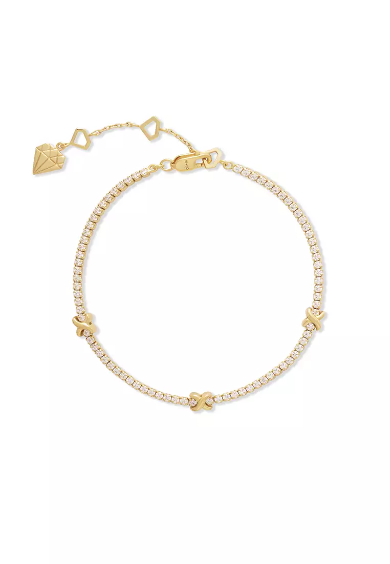 Buy Wanderlust Co Pave 14K Gold Vermeil Petite Tennis Bracelet