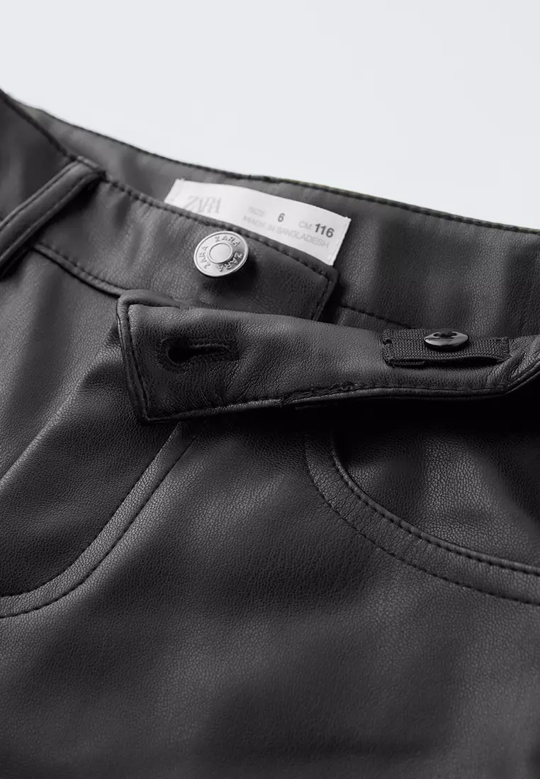 エマスライFAUX LEATHER STRAIGHT パンツ　新品未使用 RECOMMENDED | Isamu Katayama Backlash Italy-Shoulder Leather