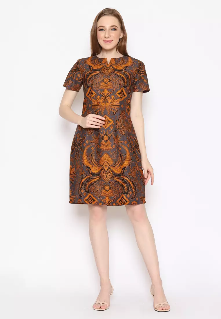 Adinata Batik Wanita Dress Furing Miyoko Max