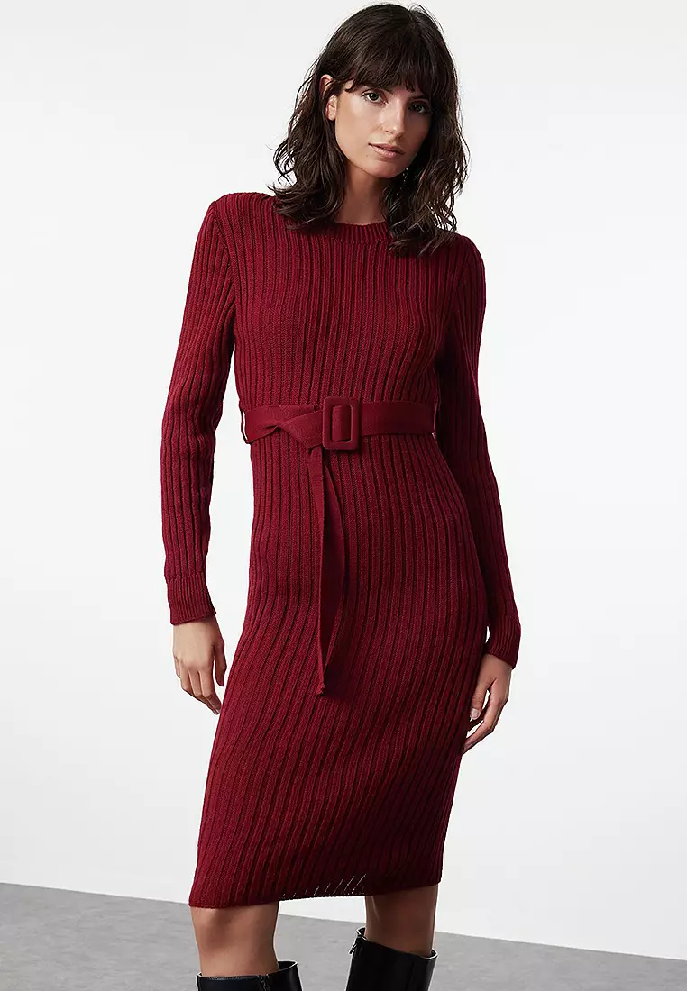 Belted Knit Dress