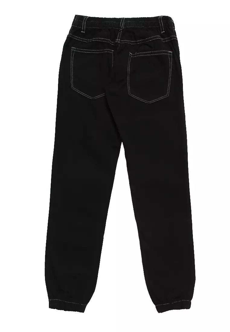 Celana Panjang Anak Perempuan Jeans Jogger Black - CHEERS