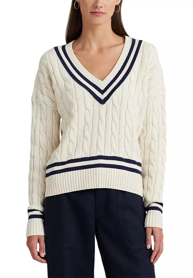 Lauren Ralph Lauren Women's Cable-Knit Cricket Sweater