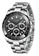 LIGE black and silver LIGE Chronograph Unisex Stainless Steel Quartz Watch, Black Bezel, Black dial on Steel Bracelet 992A2AC27E1FB6GS_1